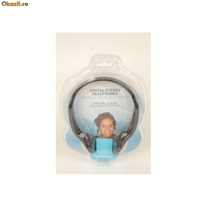 Casti stereo Grundig 3.5mm, HEADPHONE-06-GR foto mare