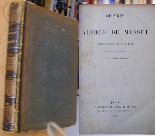 Alfred de Musset , Scrieri , 1879 ,11 gravuri foto mare