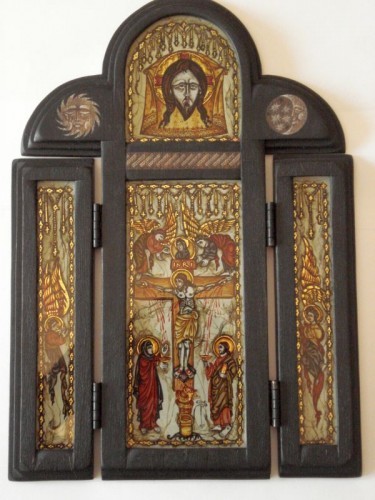 Triptic - Isus rastignit - Sorin Pedestrasu foto mare