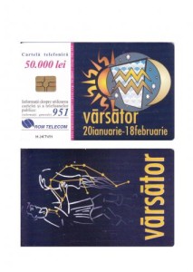 CARTELA  ZODII - VARSATOR ** foto