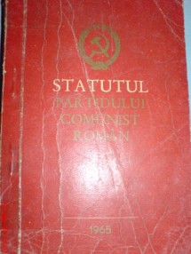 Statutul PCR Partidului Comunist Roman 1965