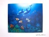 "Prietenii mei delfinii 3" tablou 50X60cm ulei/panza
