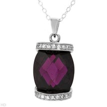 Charming  Necklace Lantisoare-With 22.05ctw CZ ( lantisor cu pandativ) foto