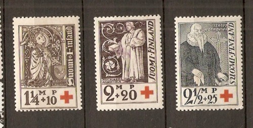 Timbre Finlanda 1933 Crucea Rosie foto mare