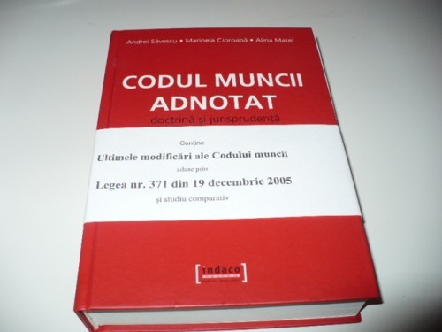Vand Codul Muncii Adnotat foto mare