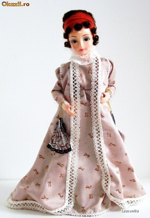 Papusa de portelan Dolley Payne Madison 1987 - superba! foto mare