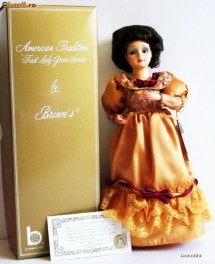 Papusa portelan Emily Tennessee Donelson 1987 - superba! foto