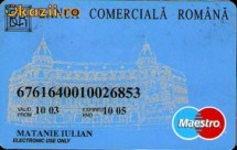 AA, Card Bancar Romania, Maestro Banca Comerciala 2003 foto