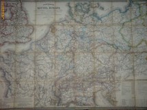 Harta Europa din anul 1859, dimensiune: 55cm / 78 cm foto