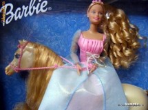 Barbie Renaissance Rose Gift Set 2000 - printesa cu armasar! foto