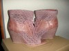 SUPER OFERTA ! Super pantofi /botine dama Bronx  piele naturala+dantela roz vintage ,talpa ortopedica imbracata in sfoara f.comode Sz.37,38 si 39 !