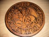 APLICA DE PERETE - PLACHETA MASONICA - SIGILIUL CAVALERILOR TEMPLIERI (TEMPLIERILOR, MASON MASONI MASONERIE MASONERIA FR