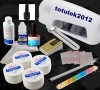 KIT SET MANICHIURA  LAMPA UV primer top coat  gel uv unghii false lipici