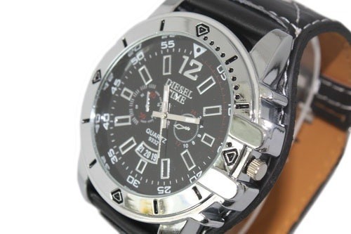Наручные часы Fashion Japan quartz movement Diesel time brand, retangle watch, good quality 1pcs/lot заказать с