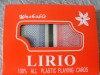 LIRIO - 100 % ALL PLASTIC PLAYING CARDS (2 SETURI POKER)