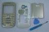 Carcasa rama fata geam sticla tastatura taste mijloc miez corp sasiu capac spate baterie acumulator Nokia C3 C3-00 alba 