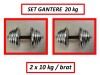 SET GANTERE CROMATE 20 KG ( 2 x 10 KG / BRAT ) - LIVRARE GRATUITA IN BUCURESTI  ZONA SECTOR 4 !!!