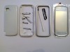 CARCASA FATA GEAM RAMA TOUCHSCREEN TOUCH SCREEN DIGITIZER MIJLOC CORP CAPAC BATERIE NOKIA 5228 5230 5233 ALB , NOU