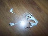 Handsfree stereo (casti) albe pentru muzica si radio