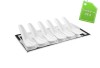 Set de lux 6 linguri portelan si tavita inox pentru aperitive sau gustari, Fink, Germania