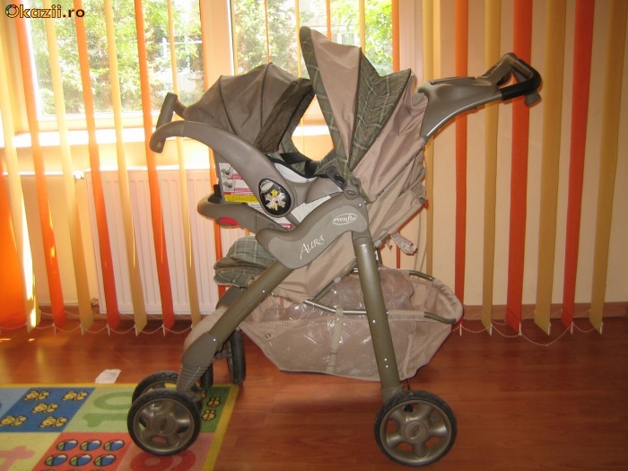 CARUCIOR BEBE CU COSULET foto mare CARUCIOR BEBE CU COSULET foto mare