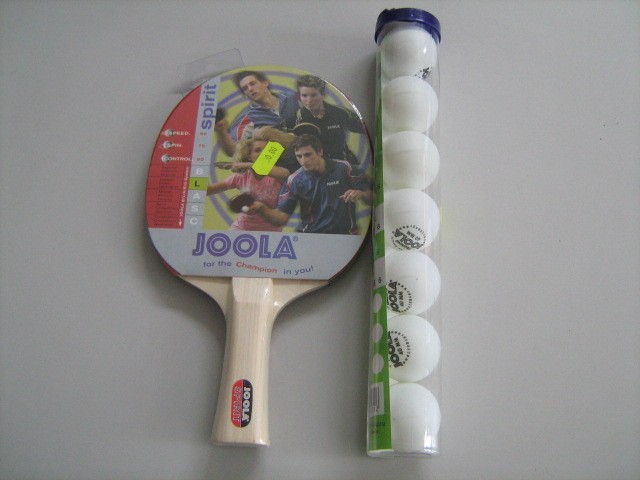 PALETE PALETA TENIS MASA JOOLA SPIRIT +SET MINGI TRAIN JOOLA 7 BUCATI/SET foto mare PALETE PALETA TENIS MASA JOOLA SPIRIT +SET MINGI TRAIN JOOLA 7 BUCATI/SET foto mare
